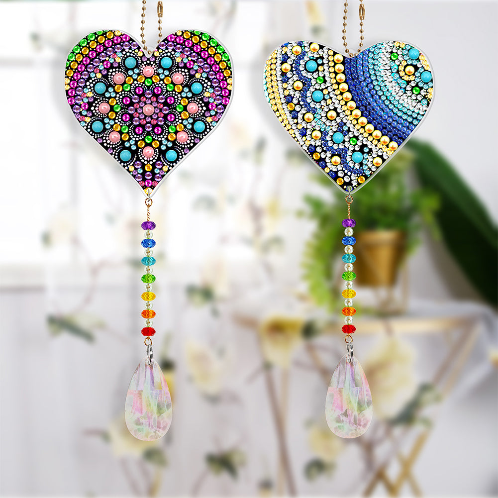 DIY Special Shaped Crystal Drill Diamond Painting Kit Hanging Pendant Craft