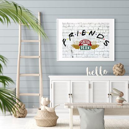 Letter Friend - Full Round Drill Diamond Painting 40*30CM