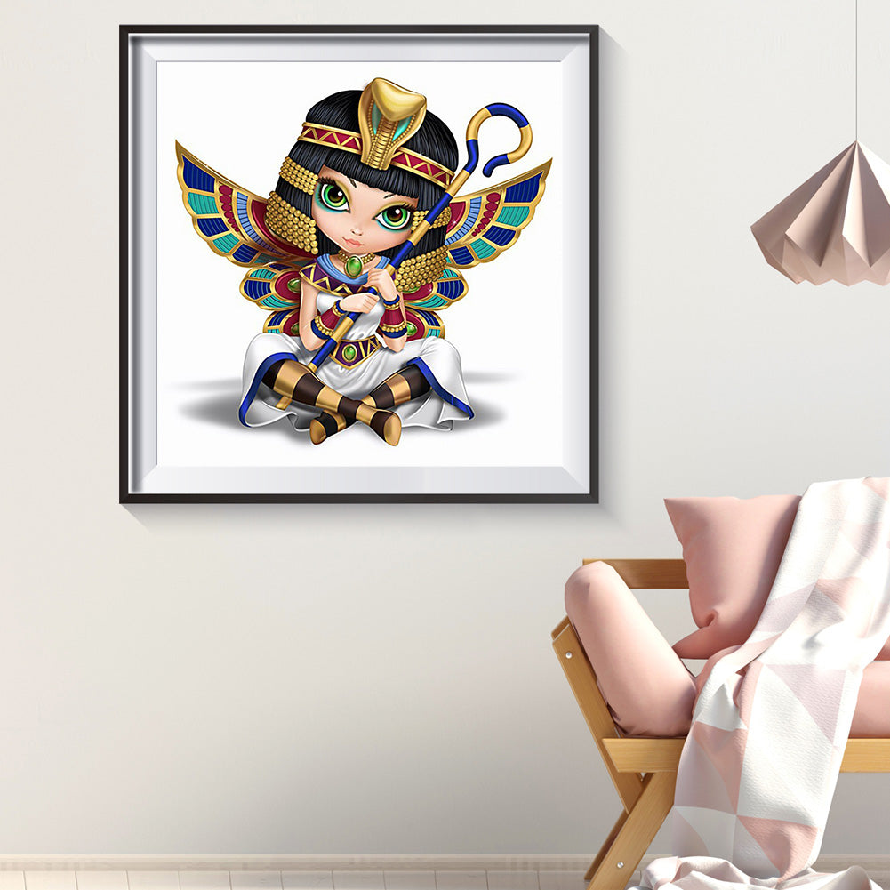 Cartoon Girl - Special Shaped Drill Diamond Painting 30*30CM