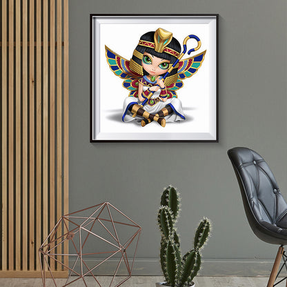 Cartoon Girl - Special Shaped Drill Diamond Painting 30*30CM