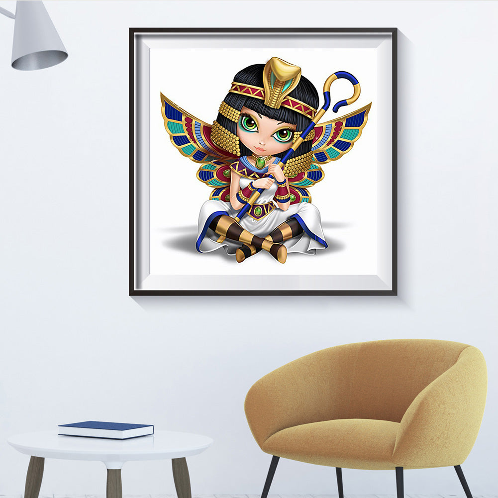 Cartoon Girl - Special Shaped Drill Diamond Painting 30*30CM