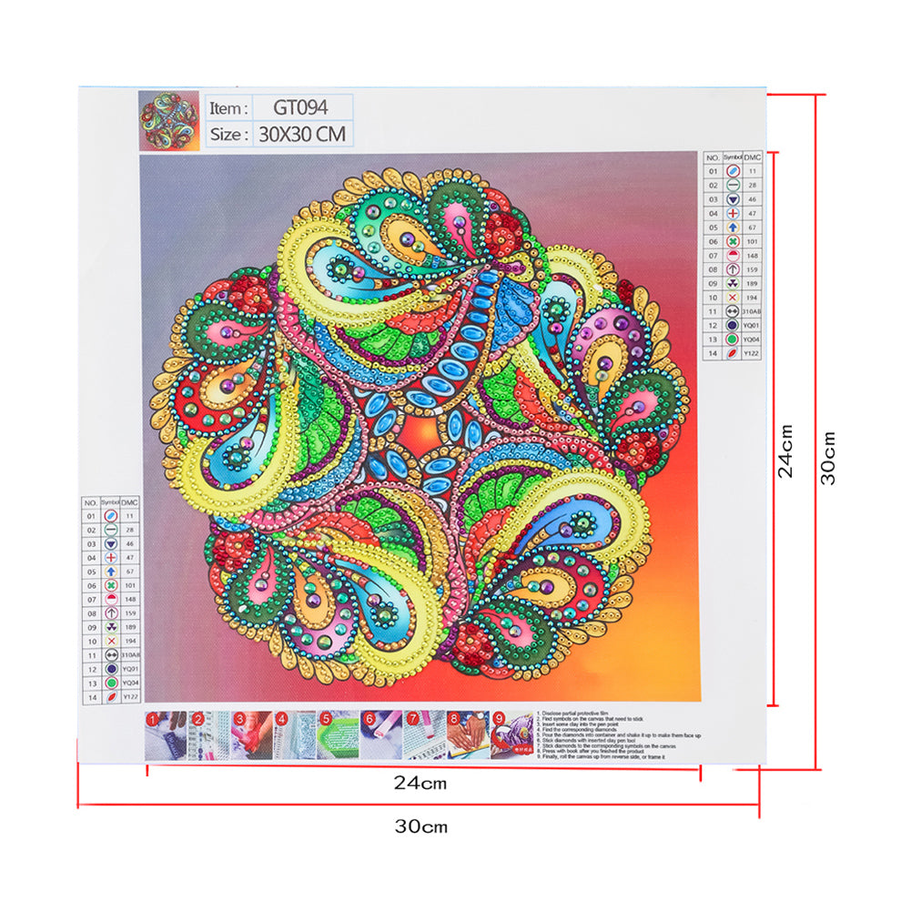 Datura - Special Shaped Drill Diamond Painting 30*30CM