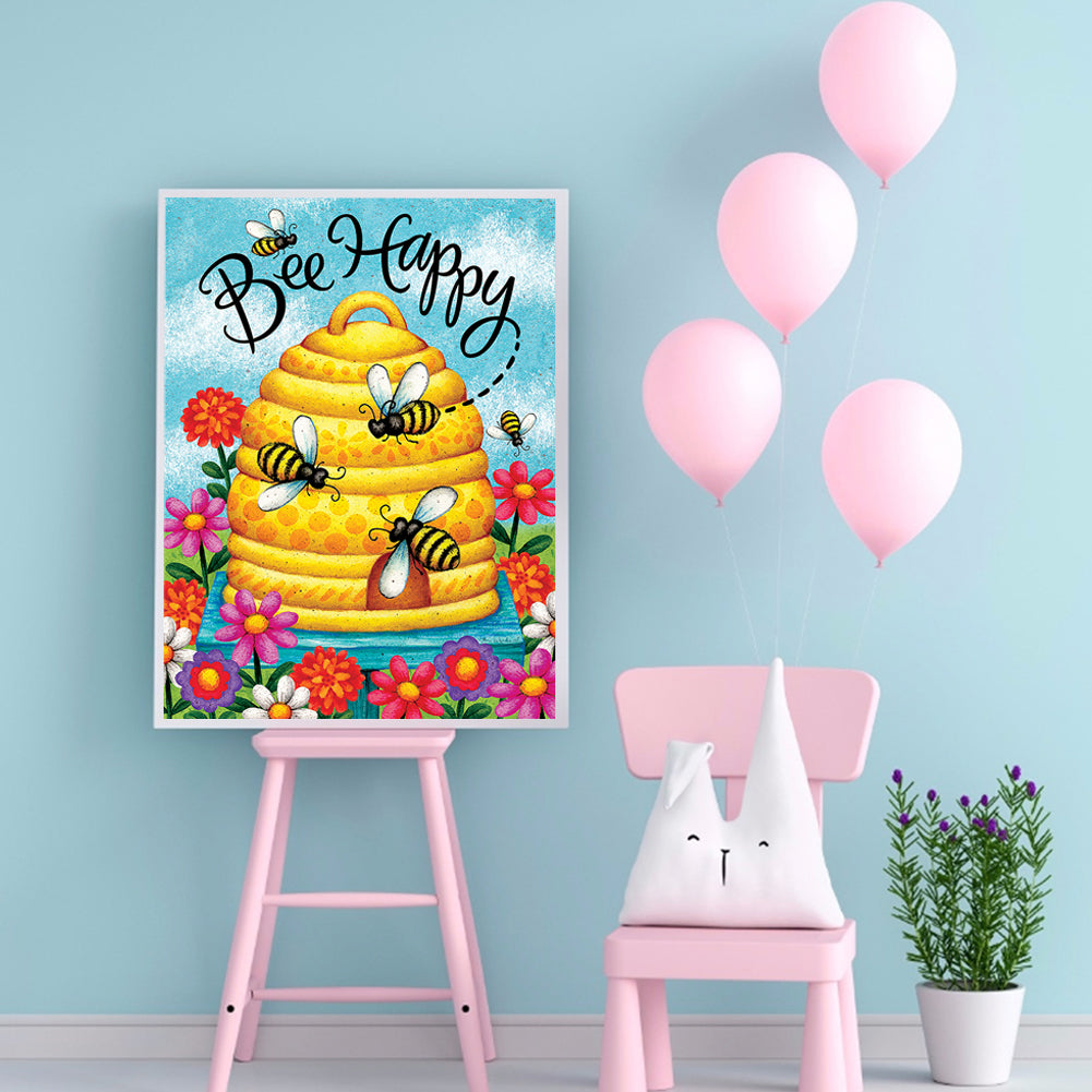 Bee - Full Round Drill Diamond Painting 30*40CM