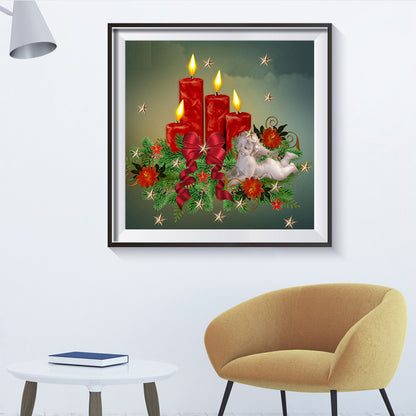 Candle - Full Round Drill Diamond Painting 30*30CM