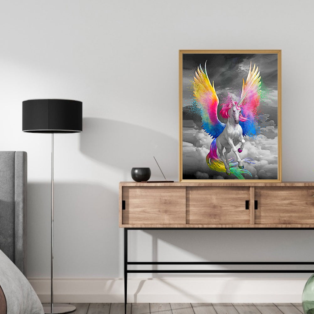 Cartoon Unicorn - Special Shaped Drill Diamond Painting 30*40CM