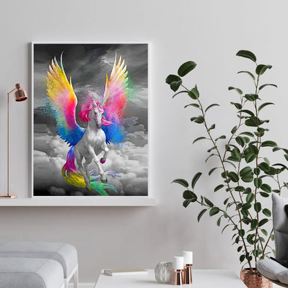 Cartoon Unicorn - Special Shaped Drill Diamond Painting 30*40CM
