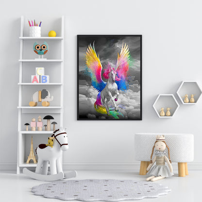 Cartoon Unicorn - Special Shaped Drill Diamond Painting 30*40CM