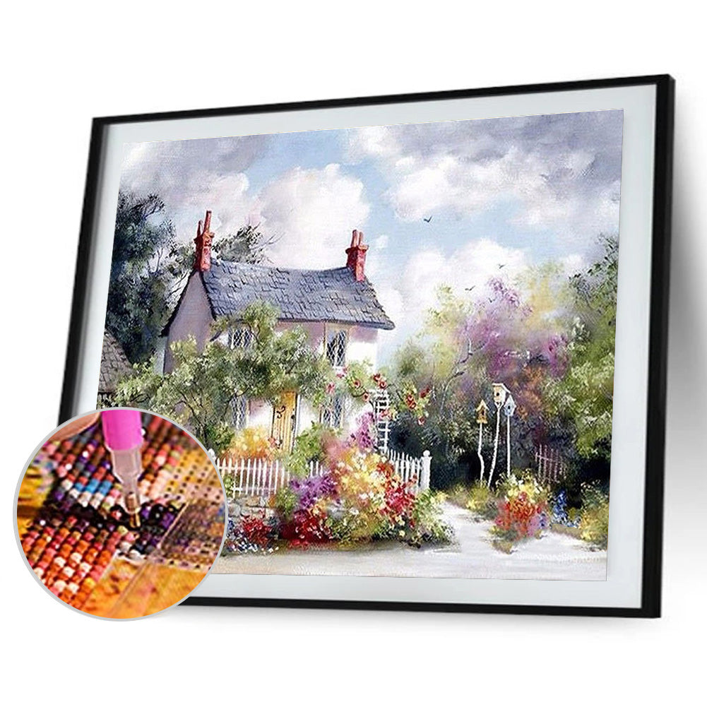 Landscape - Full Round Drill Diamond Painting 40*30CM