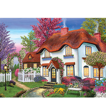 Village Car - Full Round Drill Diamond Painting 40*30CM