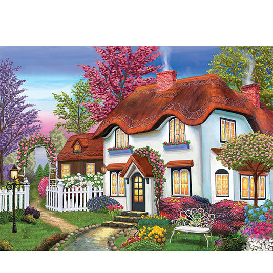 Village Car - Full Round Drill Diamond Painting 40*30CM