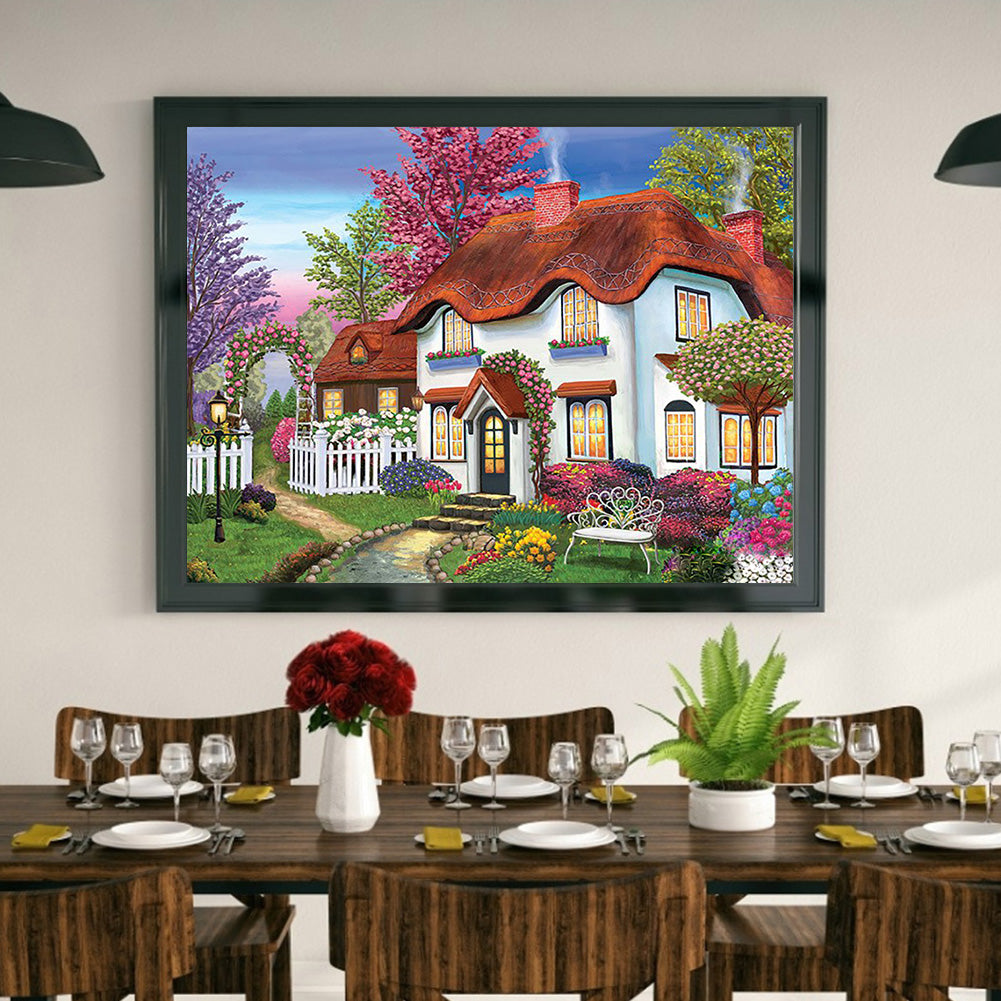 Village Car - Full Round Drill Diamond Painting 40*30CM