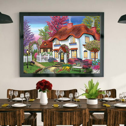 Village Car - Full Round Drill Diamond Painting 40*30CM