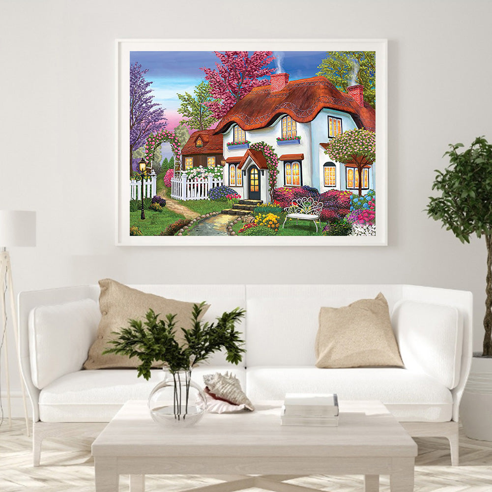 Village Car - Full Round Drill Diamond Painting 40*30CM