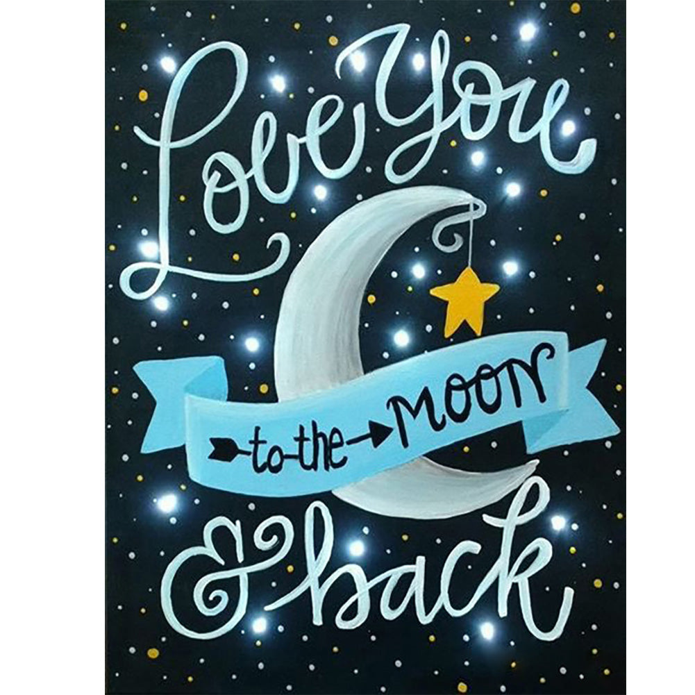 Love You - Full Round Drill Diamond Painting 30*40CM