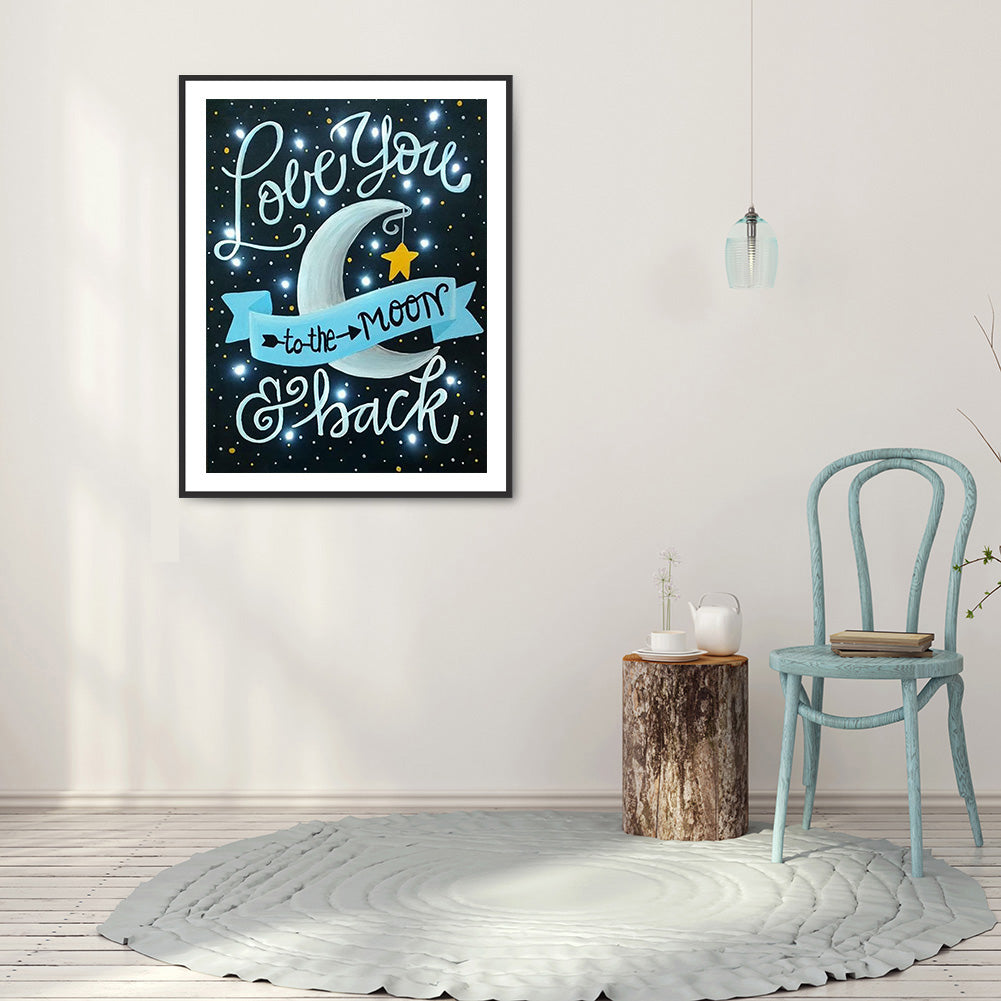 Love You - Full Round Drill Diamond Painting 30*40CM