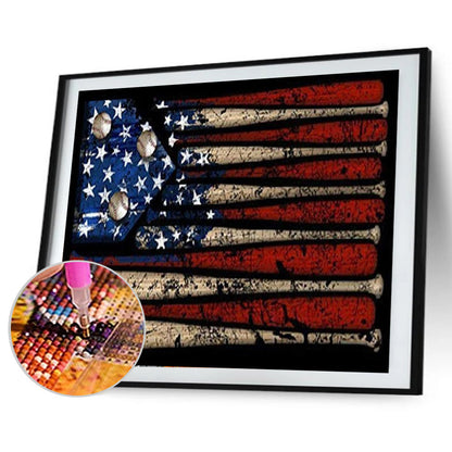 Nail Flag - Full Round Drill Diamond Painting 40*30CM