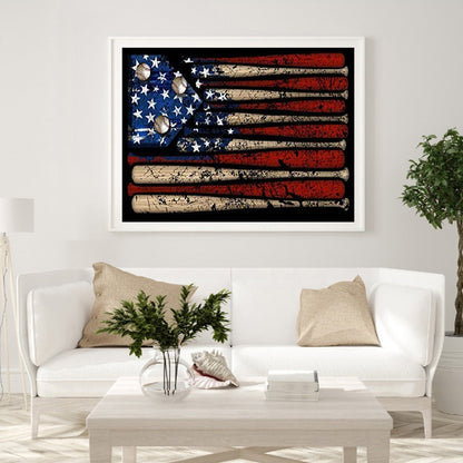 Nail Flag - Full Round Drill Diamond Painting 40*30CM