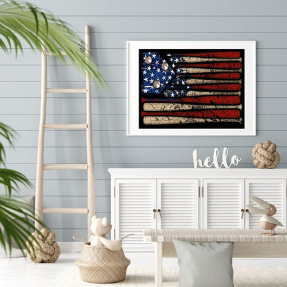 Nail Flag - Full Round Drill Diamond Painting 40*30CM