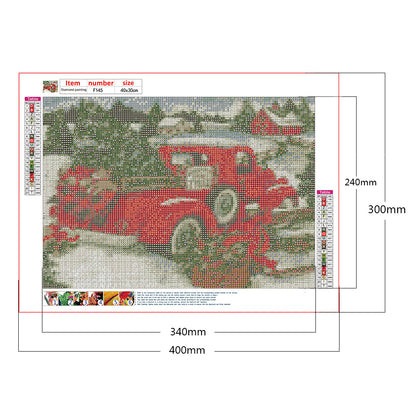 Red Car - Full Square Drill Diamond Painting 40*30CM