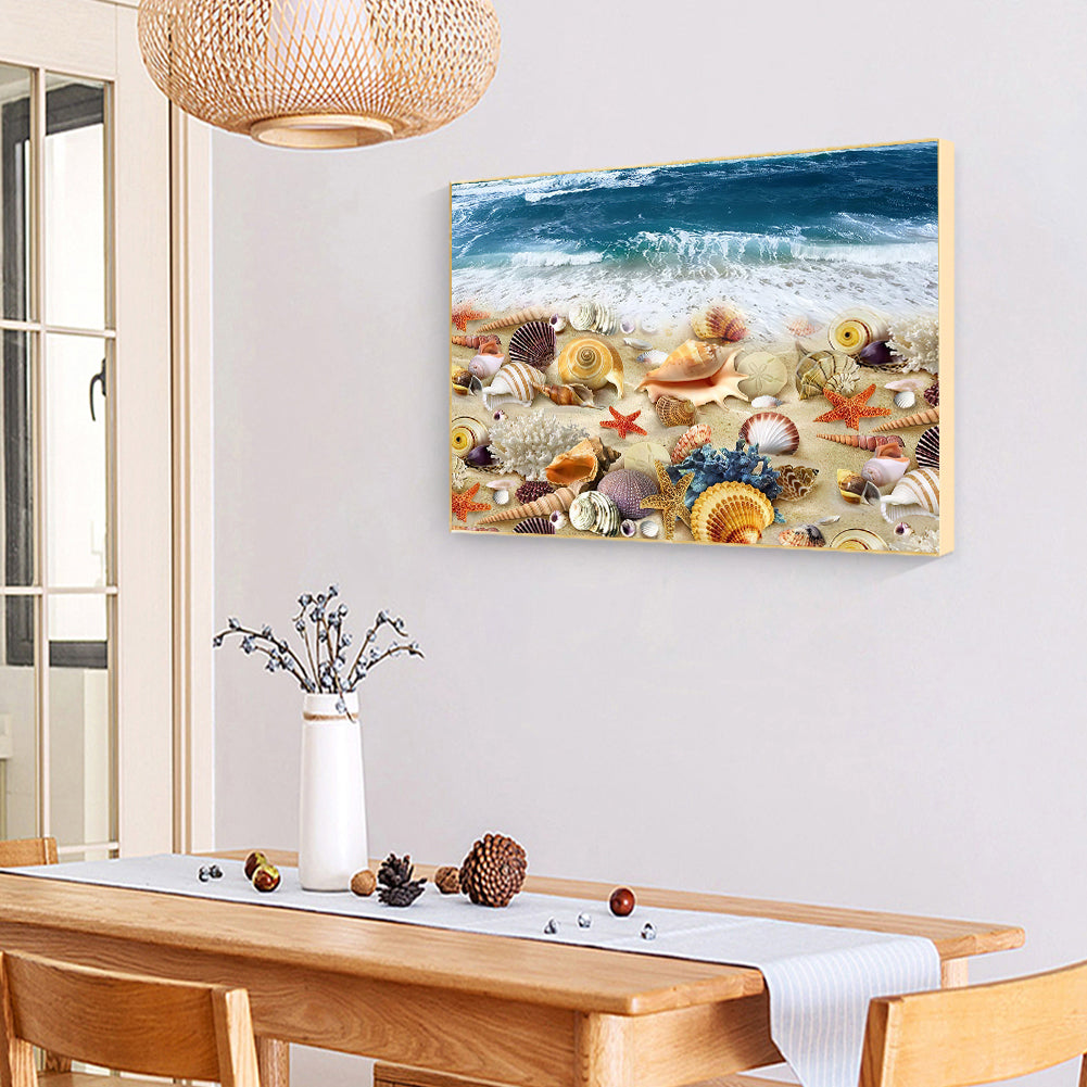 Sea Shells - Full Round Drill Diamond Painting 40*30CM