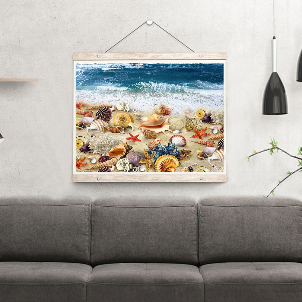 Sea Shells - Full Round Drill Diamond Painting 40*30CM