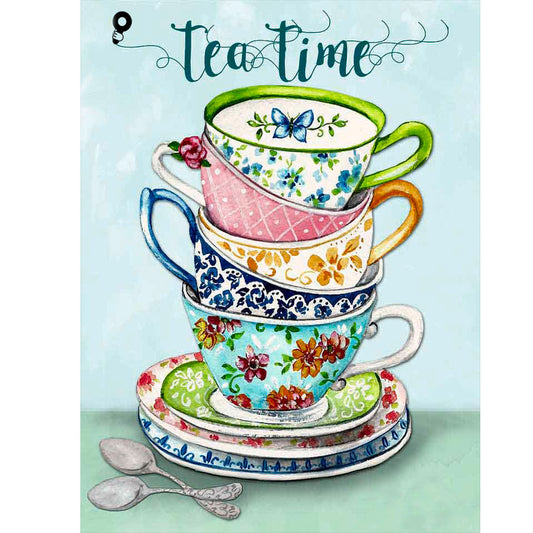 Afternoon Tea Time - Full Round Drill Diamond Painting 30*40CM