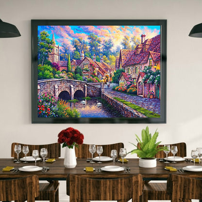 House Scenery - Full Round Drill Diamond Painting 40*30CM