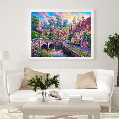 House Scenery - Full Round Drill Diamond Painting 40*30CM