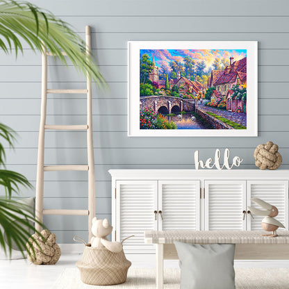 House Scenery - Full Round Drill Diamond Painting 40*30CM