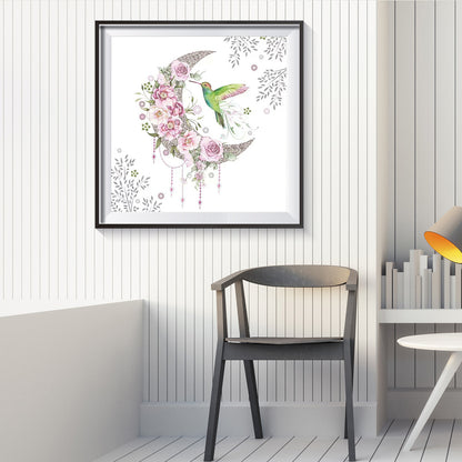 Flower Bird - Full Round Drill Diamond Painting 30*30CM