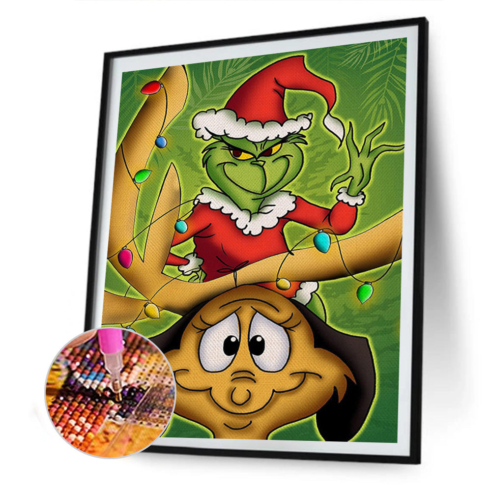 Grinch Monster - Full Round Drill Diamond Painting 30*40CM