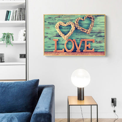 Love Heart - Full Round Drill Diamond Painting 40*30CM
