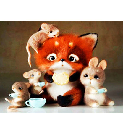 Cute Animal - Full Round Drill Diamond Painting 40*30CM