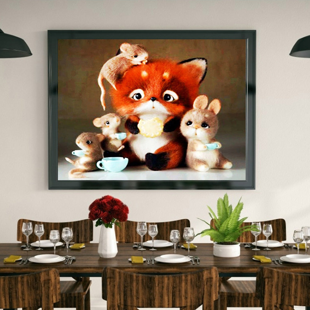 Cute Animal - Full Round Drill Diamond Painting 40*30CM