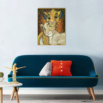 Lion - Full Round Drill Diamond Painting 30*40CM