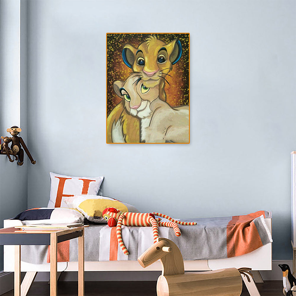 Lion - Full Round Drill Diamond Painting 30*40CM
