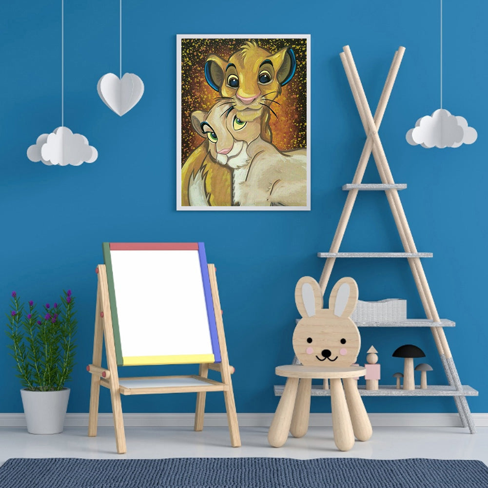 Lion - Full Round Drill Diamond Painting 30*40CM