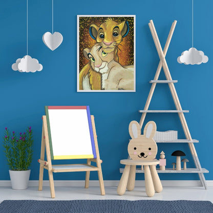 Lion - Full Round Drill Diamond Painting 30*40CM