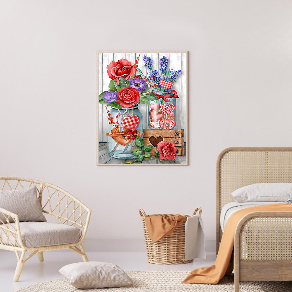Valentines Day - Full Round Drill Diamond Painting 30*40CM