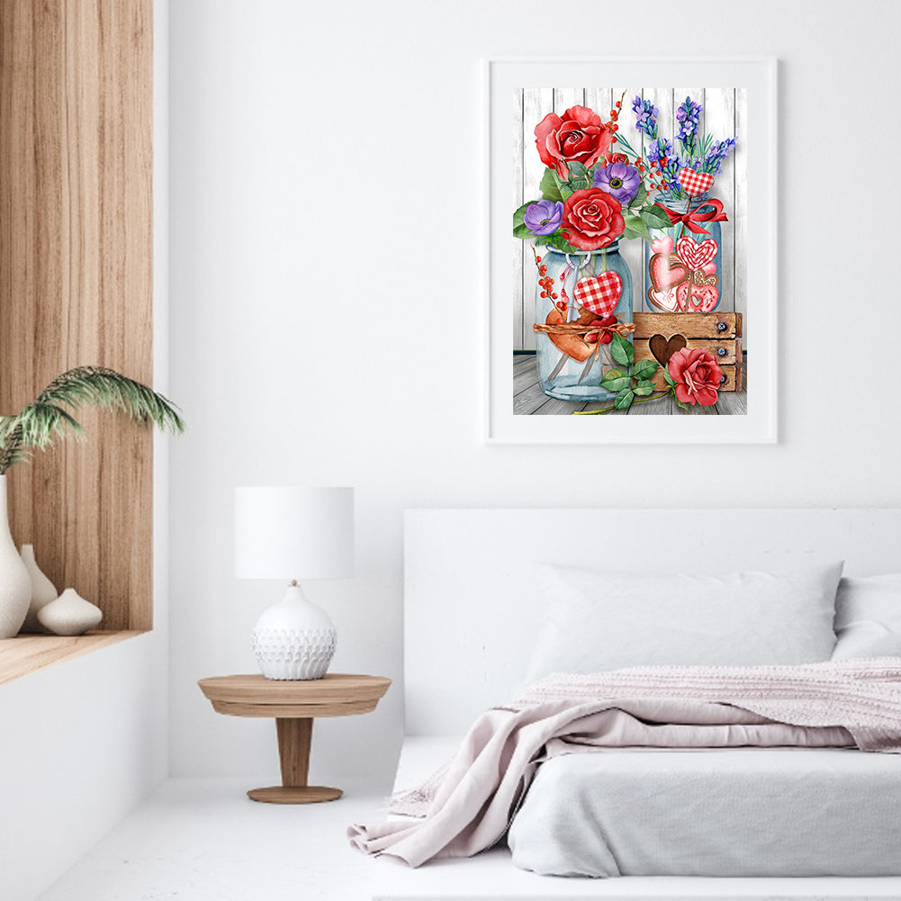 Valentines Day - Full Round Drill Diamond Painting 30*40CM