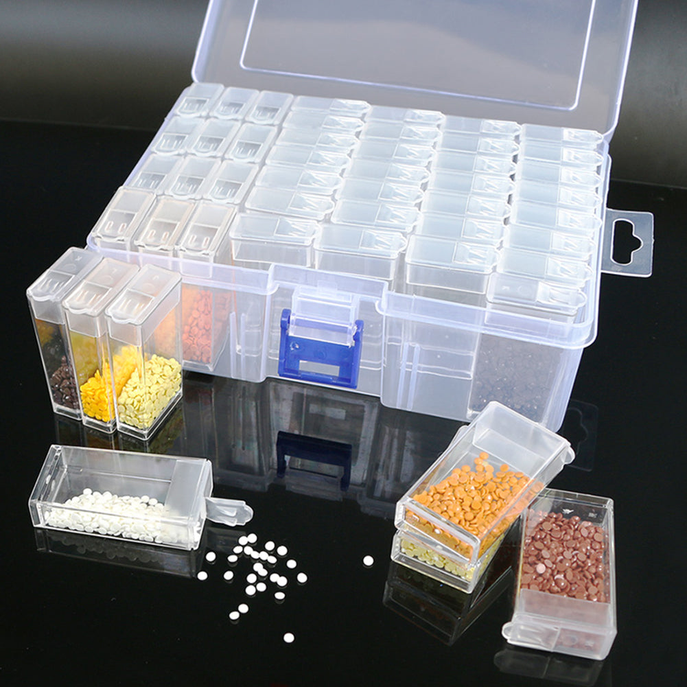 Square Diamond Painting Box Transparent Nail Beads Storage Case Container