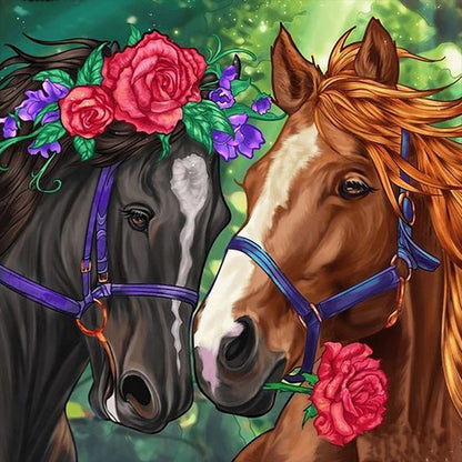 Pairs Animals - Full Round Drill Diamond Painting 30*30CM