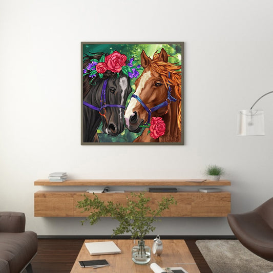 Pairs Animals - Full Round Drill Diamond Painting 30*30CM