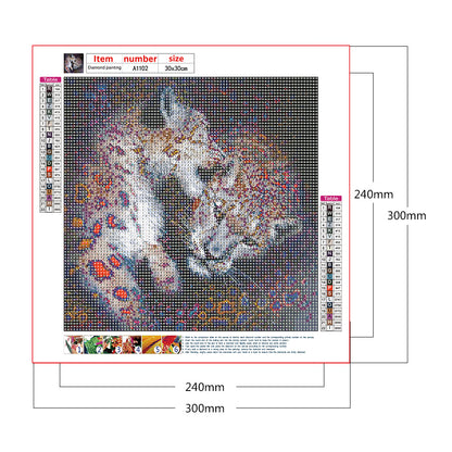 Pairs Animals - Full Round Drill Diamond Painting 30*30CM