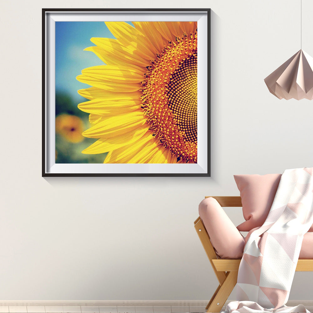 Sunflower - Full Round Drill Diamond Painting 30*30CM