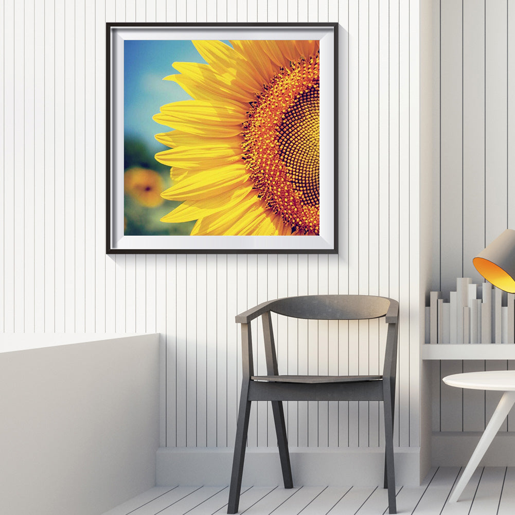 Sunflower - Full Round Drill Diamond Painting 30*30CM