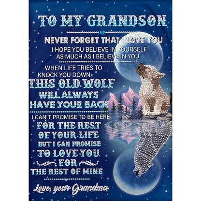 English Letters - Full Round Drill Diamond Painting 30*40CM