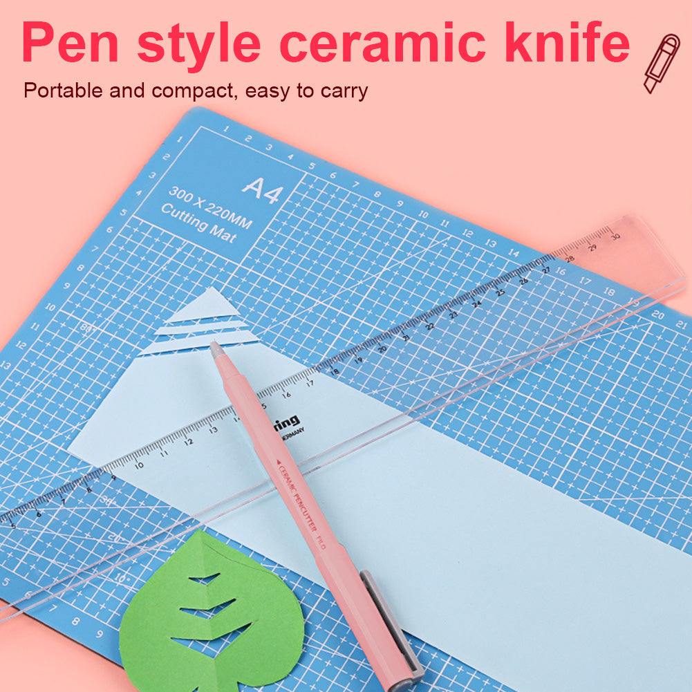 Pen Shaped Blade Utility Knife DIY Diamond Painting Paper Ceramic Cutter