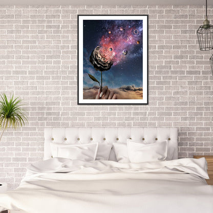 Starry Moon - Full Round Drill Diamond Painting 30*40CM