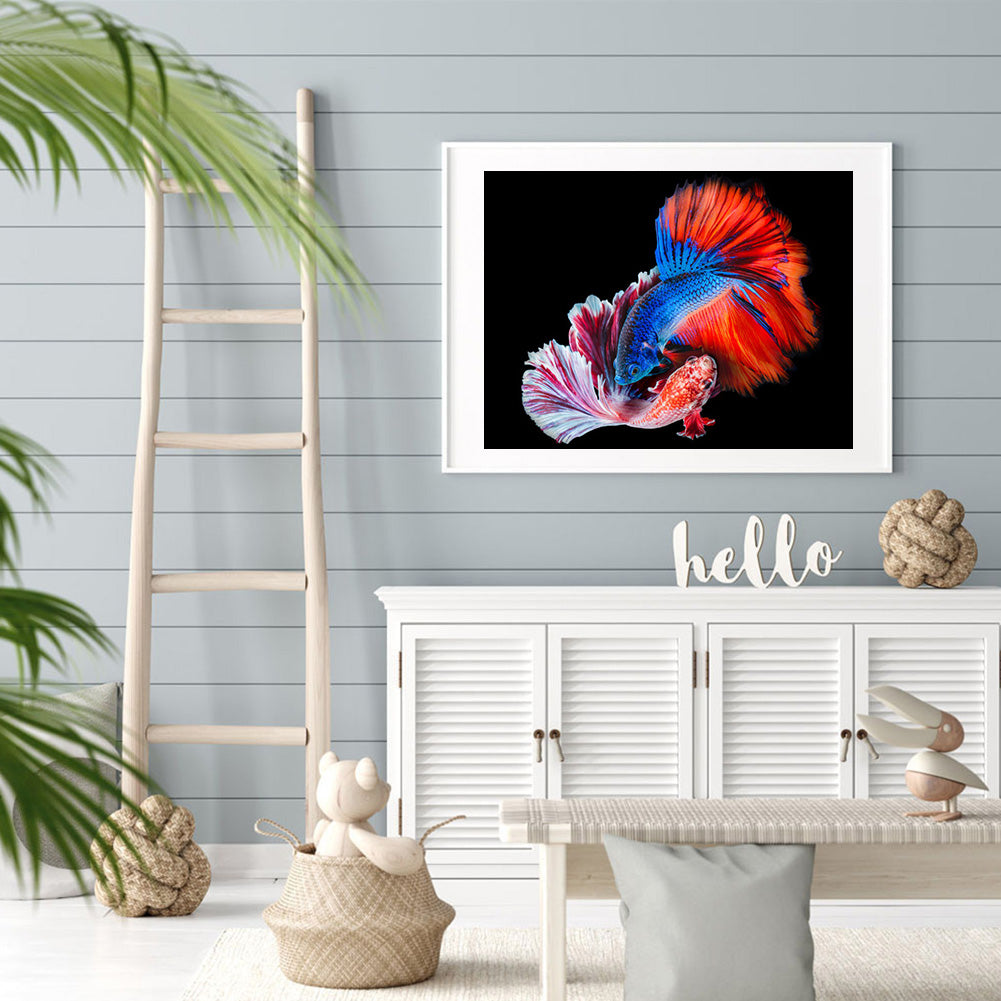 Betta Fish - Full Round Drill Diamond Painting 40*30CM